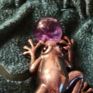 angela cummings frog pin